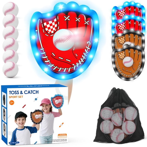 Juego de Lanzar y Atrapar Pelotas HYES con 4 Paletas y 6 Pelotas