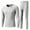 Gray, variant on Men Heavyweight Rayon Spandex thermal Underwear Base Layer Long Johns Blended Fleece Lined Set for Cold Weather Red