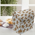 thumbnail image 3 of Gingerbread Man Stand Mixer Cover, Traditional Christmas Cookie Pattern Tile, Kitchen Appliance Organizer Bag Cover with Pockets, 5 Quarts, Pale Caramel Pale Blue, by Ambesonne, 3 of 4
