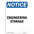 thumbnail image 1 of SignMission OS-NS-A-1218-V-12058 12 x 18 in. OSHA Notice Sign - Engineering Storage, 1 of 1