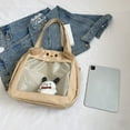 thumbnail image 4 of PENGXIANG Fashion Shoulder Bag Handbag Transparent Visible Shoulder Bag Leisure (Khaki), 4 of 10