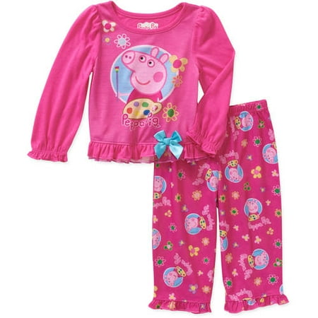 Peppa Pig Baby Toddler Girl Long Sleeve Jersey Pajama Set