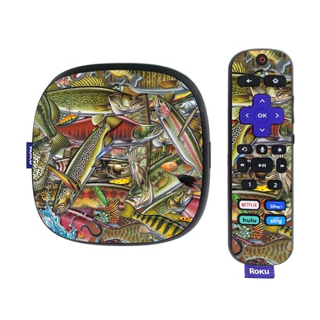 Skin Compatible With Roku Ultra HDR 4K Streaming Media Player (2020) of Skins Fish Puzzle