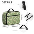 thumbnail image 6 of Daisy Pioneer Flower Green Pattern Insulated Lunch Bag Teens,Bento School Lunch Bag for Teens for Work,Picnic or Travel 10.6x7.7x4.3 Inches,12 Can Capacity, 6 of 6