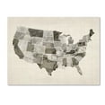 thumbnail image 2 of Trademark Fine Art "United States Watercolor Map" Canvas Art by Michael Tompsett, 2 of 4