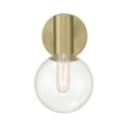 thumbnail image 3 of Warm Brass One Light Wall Sconce from the Wright Collection, 3 of 5