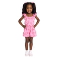thumbnail image 6 of Wonder Nation Toddler Girls Allover Print Cotton Romper with Ruffle Sleeves, Sizes 12M-5T, 6 of 8