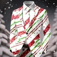 thumbnail image 5 of Funny Christmas Suits for Men 2 Piece One Button Xmas Color Block Jacket Blazer And Pant Set Slim Fit Winter Party Funny Mens Suits, 5 of 6