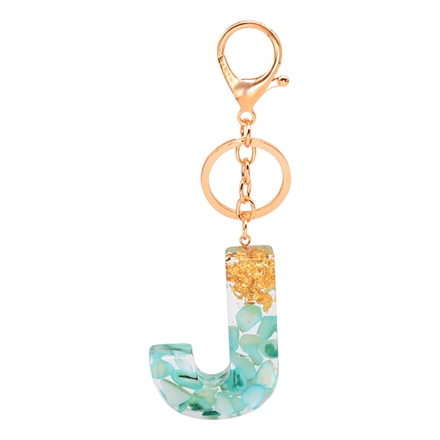 Kcodviy Keychain Color Letter Keychain Womens Lanyard for Keys Translucent Resin Pendant Keychains Wallets Women Small Woman Lanyard Star Key Ring Wallets for Woman
