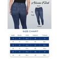 thumbnail image 6 of Alivia Ford Plus Size Jeans for Women – High Waisted Skinny Jeans for Women – 29” (18, Hudson Wash), 6 of 6