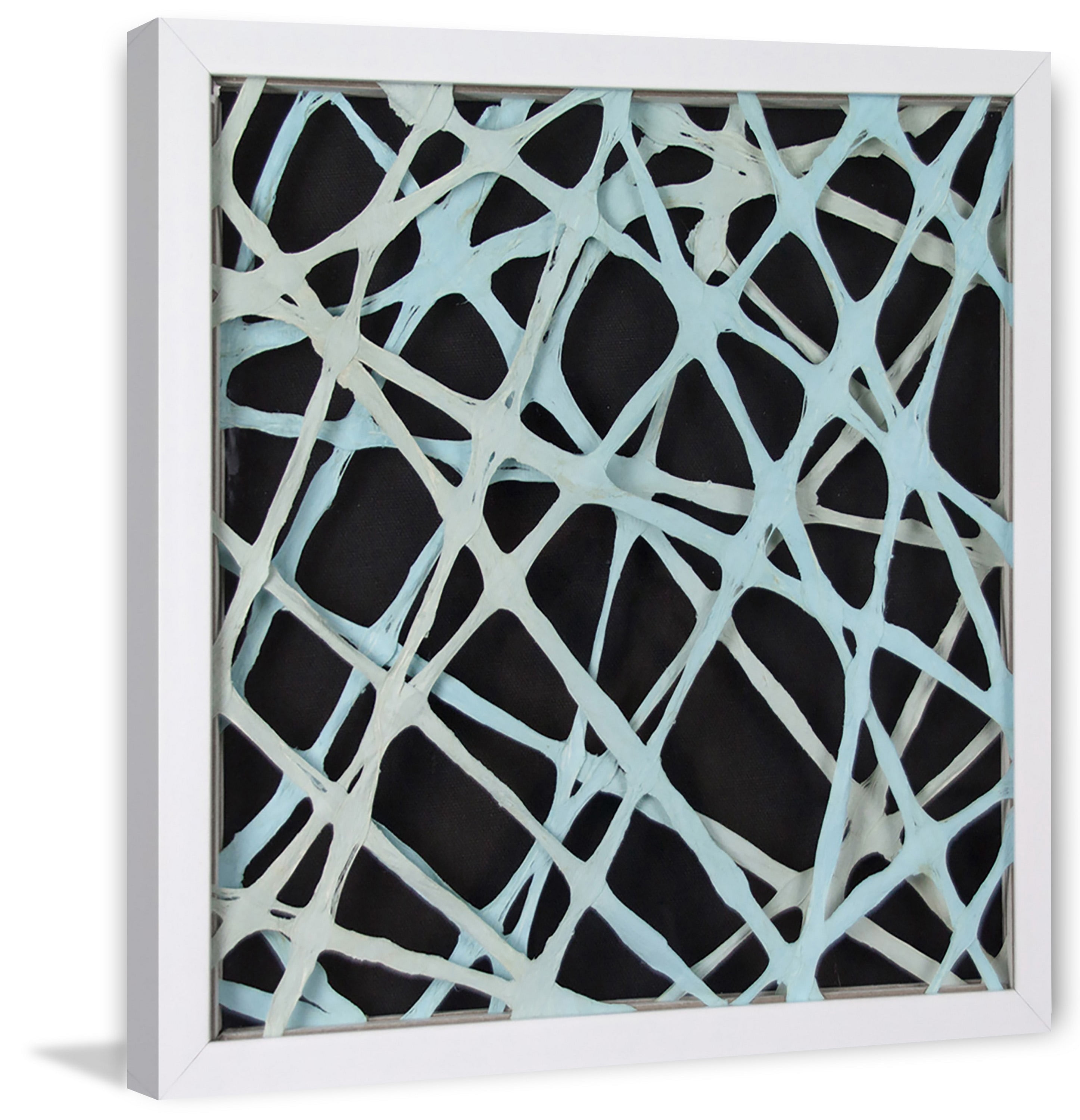Teal Strands Paper Art