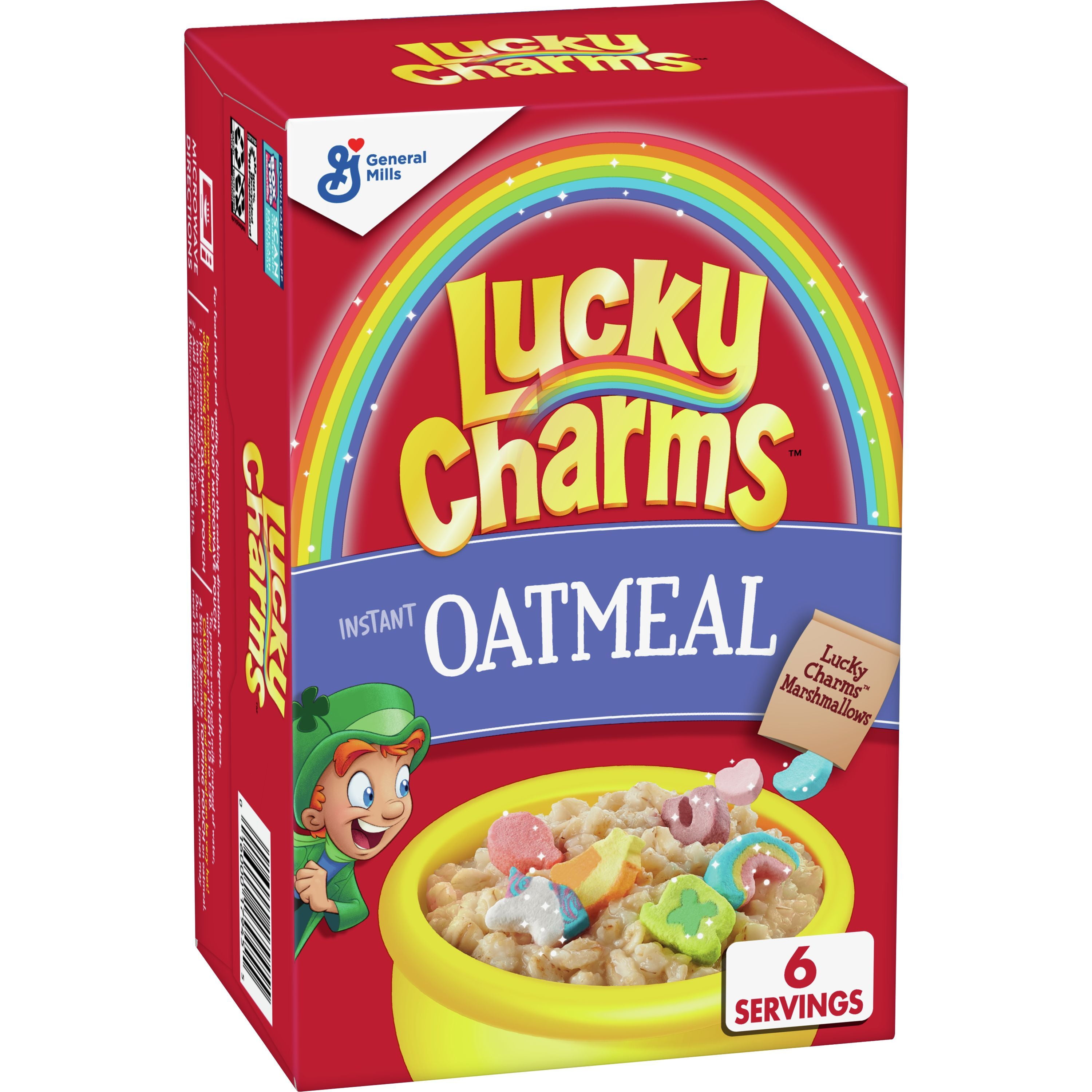 Lucky Charms Instant Oatmeal, 6 ct, 8.4 oz