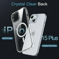 thumbnail image 4 of JETech Magnetic Case for iPhone 15 Plus 6.7-Inch Compatible with MagSafe Wireless Charging, Shockproof Phone Bumper Cover, Anti-Scratch Clear Back (Clear), 4 of 6