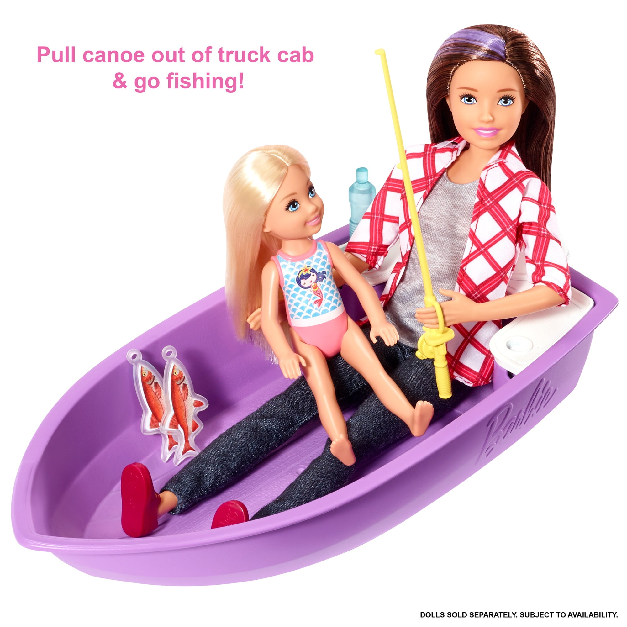 barbie truck and boat
