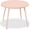 Pink, variant on WSWJY Round 35.5in Dining Table for 4 w/Sturdy Wood Finish Steel Legs, Mid Century Modern, Space-Saving, Small Space Circle Dinette for Home, Kitchen, Apartment - Pecan