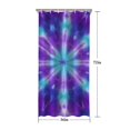 thumbnail image 5 of Purple Blue Tie Dye Spiral Pattern Shower Curtain 36"x72" ,Bathroom Decorative Shower Curtains Set with 12 Hooks,Modern Waterproof Washable Shower Curtain, 5 of 6