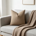 thumbnail image 3 of Striped Checkered 18x18 Square Throw Pillow Cover for Sofa Living Room Couch Bedroom Home Office Waist Support Cushion Cover Soft Breathable Modern Home Decor Housewarming Gift, 3 of 6