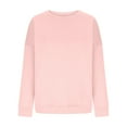 thumbnail image 4 of Trendy Fall Clothes for Women Fashion Women's Plus Size Casual Long Sleeve Round Neck Ladies Loose Pullover Sweatshirt Tops Blouse, 4 of 6