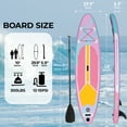 thumbnail image 3 of Arlopu 10' Inflatable Sup Paddle Board Portable Adjustable Stand Up Fishing Paddle Board Non-Slip, 3 of 9