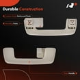 thumbnail image 4 of A-Premium Rear Left Driver Side Interior Grab Handle Compatible with Ford Fusion 2006-2009 & Lincoln MKZ 2007-2012, Zephyr 2006 & Mercury Milan 2006-2011, Beige & White, Replace# 9E5Z-5431407-AD, 4 of 8