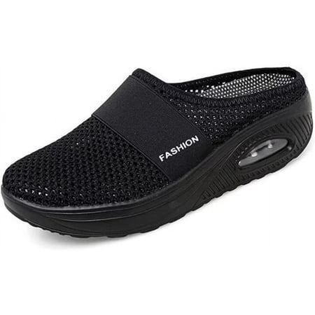 Sevensmz Shoes  Women Walking Shoes Air Cushion Slip-On Shoes-Orthopedic Diabetic Walking Shoes  Mesh Sneaker Sandals