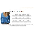 thumbnail image 3 of Sherrylily Women Deep V-neck Tops Long Sleeves T-shirts S-2XL, 3 of 3