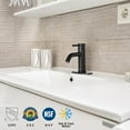 thumbnail image 3 of Aquaterior Modern 1 Hole Bathroom Sink Faucet Round Cold & Hot Water Tap, 3 of 11