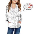 thumbnail image 2 of Shadoumai Toddler Boys Girls Cartoon Print Zip Jacket Hooded Trench Lightweight Kids Coats Windbreaker Outdoor Cute Dust Coats, 2 of 5