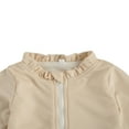 thumbnail image 3 of Baby Girls Long Sleeve Swimsuit Ruffle Zipper Rash Guard Swimwears, 3 of 5