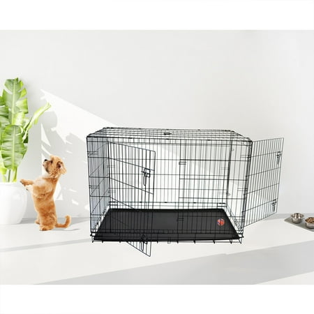 2019 Hot Selling Wholesale Cheap Metal Iron Welding Wire Mesh Metal Pet Dog Kennels Cage For Sale 36‘’ Dog