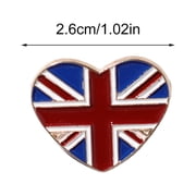 Brand New Primark Opia Union Jack Pink Diamante Brooch F2P6
