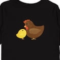 thumbnail image 4 of Inktastic Hen and Chick Farm Animals Boys or Girls Long Sleeve Toddler T-Shirt, 4 of 5