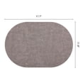 thumbnail image 6 of Unique Bargains 6pcs Oval Faux Leather Placemats Dark Brown 17.7"x11.8", 6 of 6