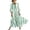 Mint Green, variant on Dvprdro V Neck 3/4 Sleeve Moire Print Maxi Dress for Women Loose A Line Flowy Summer Beach Vacation Boho