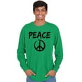thumbnail image 5 of Hippie Peace Sign Make Love Not War Long Sleeve TShirt Men Women Brisco Brands S, 5 of 6