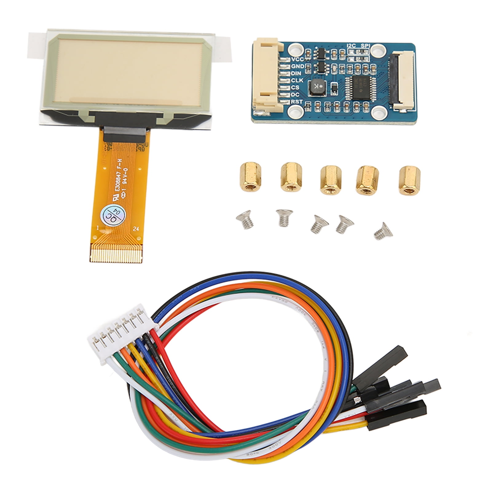 Raspberry Pi Screen Module 1.51 Inch Screen Module 128x64 Resolution SPI I2C Interface Full View ...