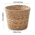 thumbnail image 3 of OCCOA Woven Flower Pot Storage Basket Imitation Rattan Decorative Planter for Artificial Flowers Home Garden 8x7x6in,L, 3 of 6