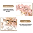 thumbnail image 3 of 4 peinetas de flores para el pelo, pasadores para el pelo, tocado de novia, accesorios para el pelo de boda, 3 of 5