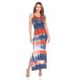 thumbnail image 1 of White Mark Robe Maxi Superposée Teinture sur Nœuds Kalea pour Femme, 1 of 5