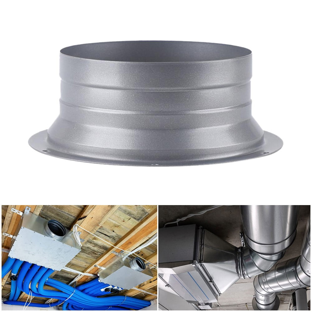 4-10inch Round Pipe Flange Aluminum Tube Air Ventilation Hose Connector Exhaust