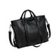 thumbnail image 1 of Bolso tote de trabajo elegante para mujer, con compartimentos, de piel sintética, ideal para la playa o el trabajo. Negro, 1 of 9