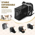 thumbnail image 5 of Cat Backpack Expandable, HUTACT Pet Carrier for Cats, Pets Hands-Free Breathable Foldable Backpack with 2 Soft Pads for Small Dogs up to 15 lbs Soft Side Carrier Outdoor Activities Travel Go to Vet, 5 of 9
