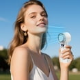 thumbnail image 4 of SIfdSeng Portable Rechargeable Handheld Fan with Powerful Airflow for Personal Outdoor Activities and Use, 4 of 7