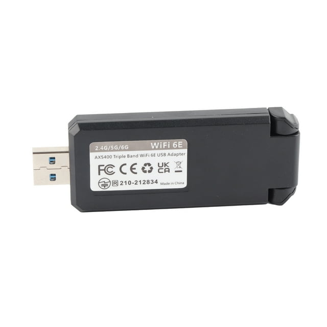 Adaptador de Red Wifi 6e, 3000mbps de TransmisioN RÁPIDA ESTABLE USB 3.0 Adaptador Wifi Enchufe y Reproducir para 10 11