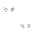 thumbnail image 4 of Jumpingount 2 pendientes de plata minimalistas: pendientes únicos atemporales y versátiles para mujer plata 1 2piezas, 4 of 6