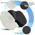 thumbnail image 5 of TËDrésco Memory Foam Cushion: Car | Office | Wheelchair - Alleviates Tailbone and Sciatic Pain While Providing All-day Comfort(H:2.8 in)., 5 of 6