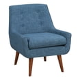 thumbnail image 1 of OSP Home Furnishings Chaise Rhodes en Tissu Velours Bleu, 1 of 8