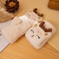 thumbnail image 4 of Gants Chauds Épais Sans Doigts en Peluche Faon Demi-Doigt Dessin Animé Mignon, 4 of 7