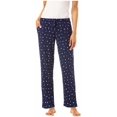 thumbnail image 2 of Lucky Brand Women's 2 Pack Straight Leg Lounge Pant with Drawstrings and Pockets Size: S, Color: Stars/Light Heather Grey, 2 of 5
