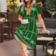 thumbnail image 3 of Balery American Football Field1 Vestidos sueltos de manga corta para mujer, vestidos de verano 2025, vestidos casuales de corte A con vuelo., 3 of 6